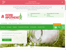 Tablet Screenshot of nordapotheke-landau.de